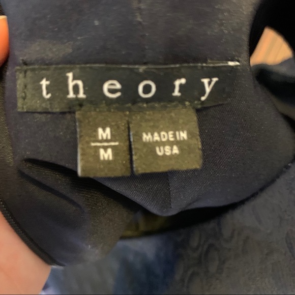 Theory navy sleeveless shell blouse professional - Picture 5 of 7